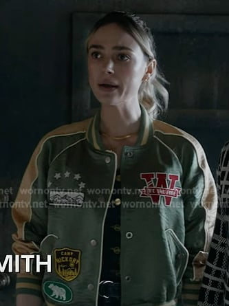 Tia's green patch jacket on 9-1-1