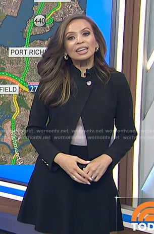 Adelle's black cropped jacket on Today