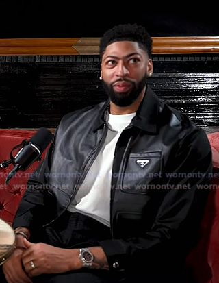 Anthony Davis's black leather jacket on Today