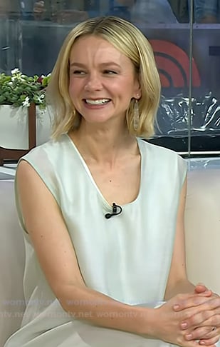Carey Mulligan's mint green sleeveless dress on Today