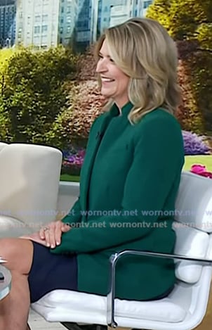 Christine Romans' green blazer on Today