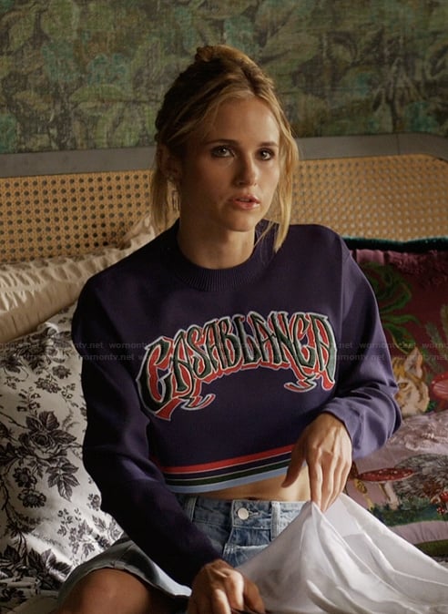 Cora's Casablanca cropped top on Imperfect Women
