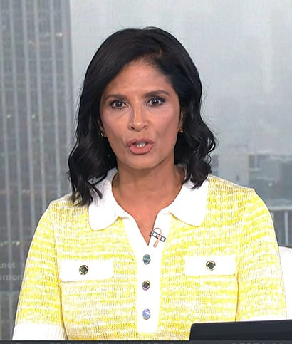 Darlene's yellow knit polo dress on Today