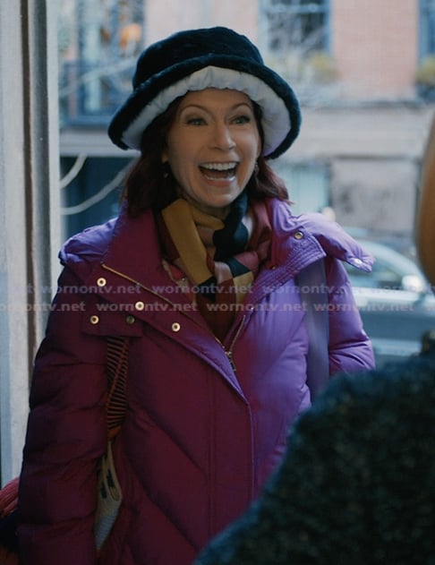 Elsbeth's pink padded coat on Elsbeth