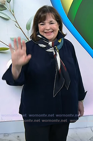 Ina Garten's print scarf on Today