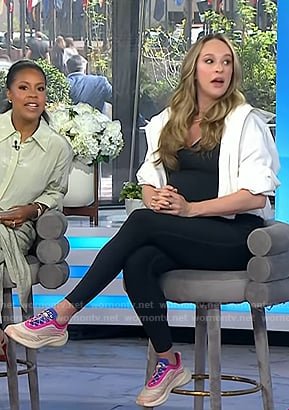 Jacqueline Andriakos's pink sneakers on Today