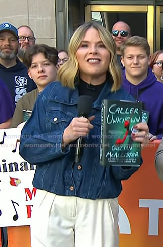 Jenna's indigo denim jacket on Today