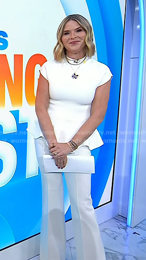 Jenna's white peplum top on Today