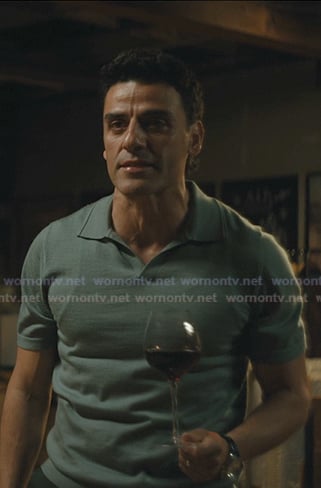 Joshua's blue polo on Beef