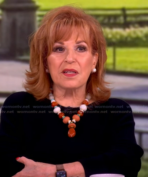 Joy's stone necklace on The View