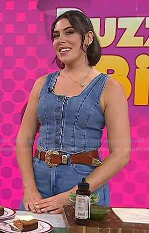 Katie Stilo's denim crop vest on Today