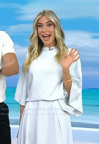 Kristin Cavallari's light blue draped dress on Today