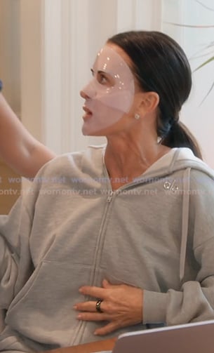 Kyle's grey zip hoodie on The Real Housewives of Beverly Hills