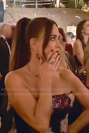 Kyle's sequin strapless gown on The Real Housewives of Beverly Hills