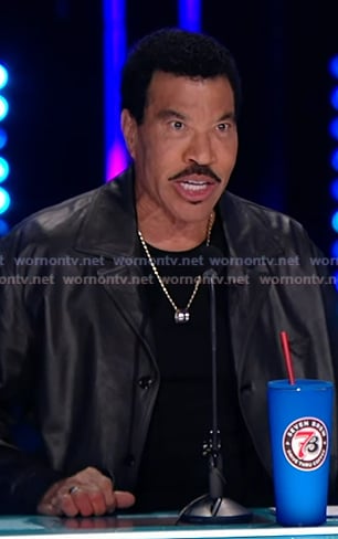 Lionel Richie's black leather jacket on American Idol