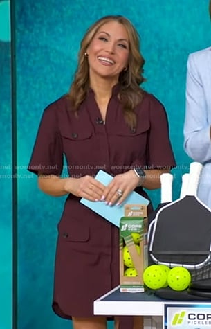 Lori's brown utility dress on Good Morning America