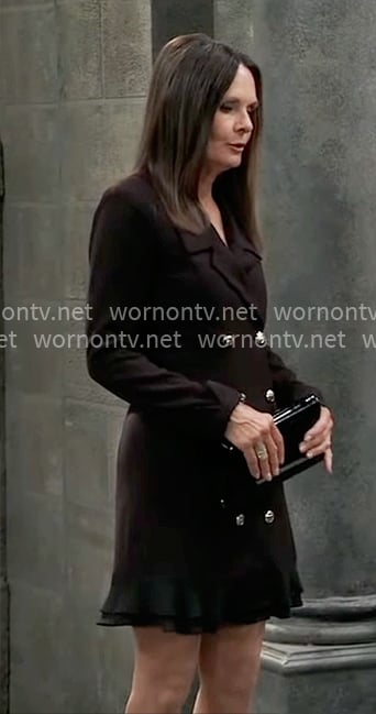Lucy's black blazer dress on General Hospital