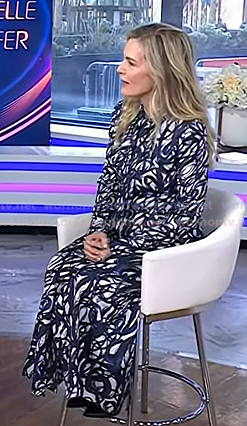 Michelle Pfeiffer's abstract print dress on Today