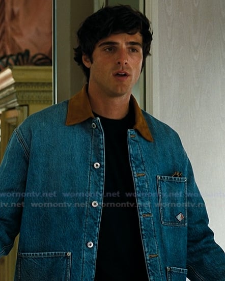 Nate's denim jacket on Euphoria