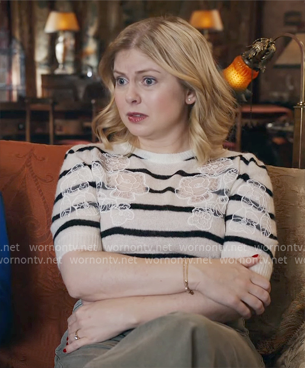 Sam's striped floral sweater on Ghosts