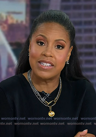 Sheinelle's layered chain necklace on Today