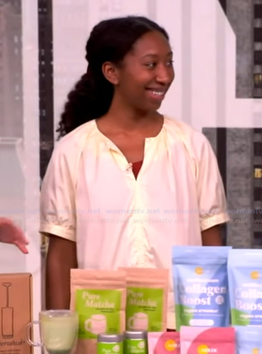 Trinity Mouzon Wofford's yellow top on The View