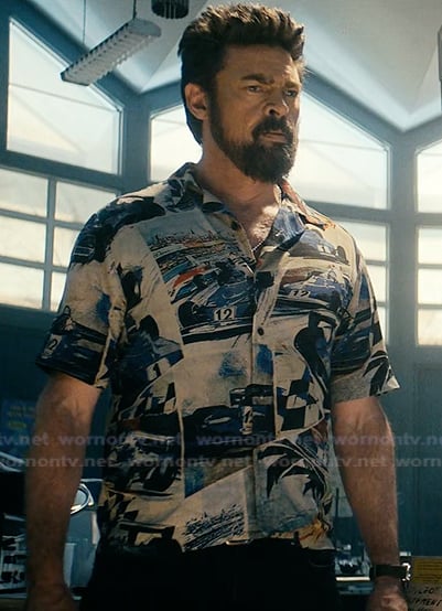 Billy's printed shirt on The Boys