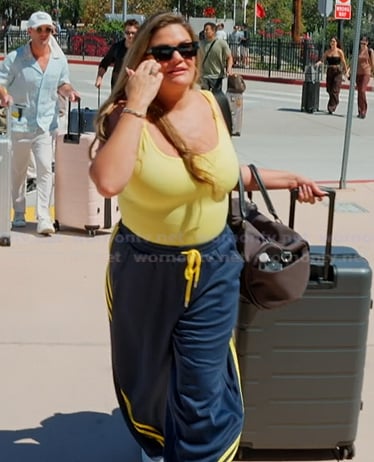 Brittany's blue striped pants on The Valley