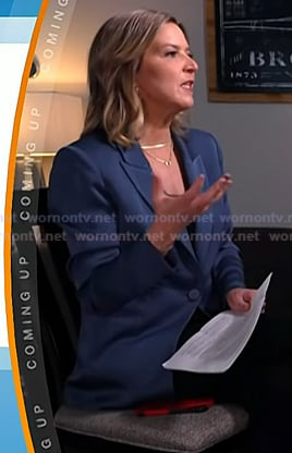 Christine's blue blazer on Today