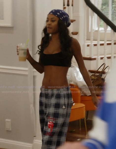 Ciara's plaid pants on Summer House