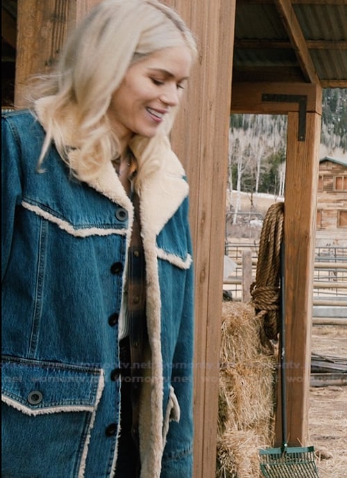 Dolly's denim sherpa jacket on Marshals