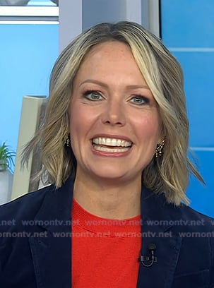Dylan's gold arched earrings on Today