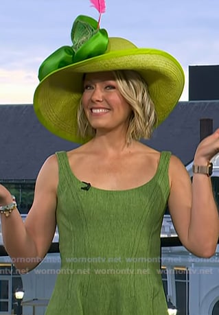 Dylan's green sleeveless denim dress on Today
