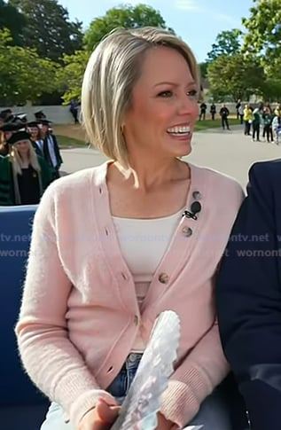 Dylan's pink cardigan on Today