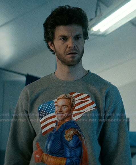 Hughie's gray sweater on The Boys