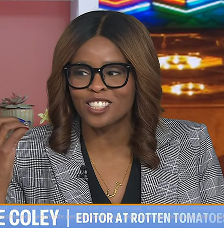 Jacqueline Coley's grey plaid blazer on Today