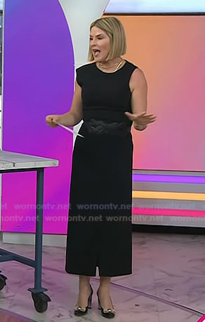 Jenna's black bow pumps on Today