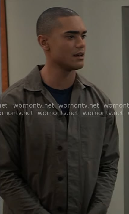 Kai's brown overshirt on General Hospital
