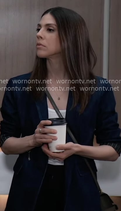 Kristina's denim blazer on General Hospital