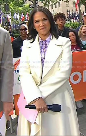 Laura's white coat on Today