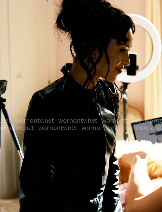 Maddy's fringed leather jacket on Euphoria