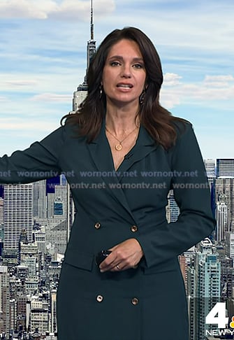 Maria's green blazer dress on Today