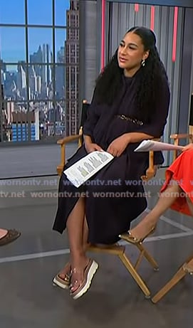 Morgan's pvc slide sandals on NBC News Daily