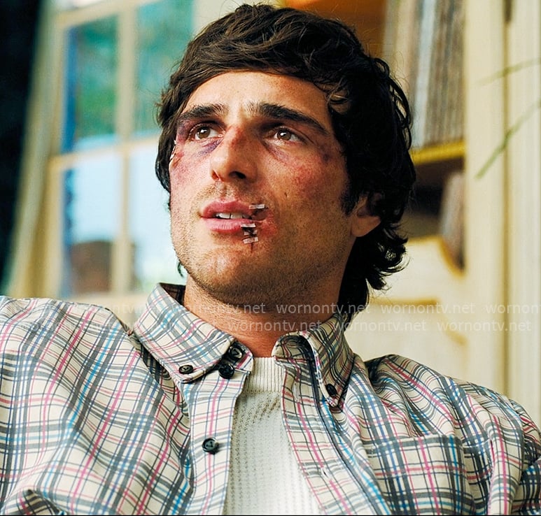 Nate's plaid button down shirt on Euphoria