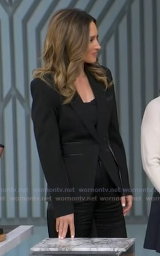 Rhiannon's black blazer on Good Morning America