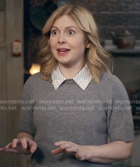 Sam's grey collared sweater on Ghosts