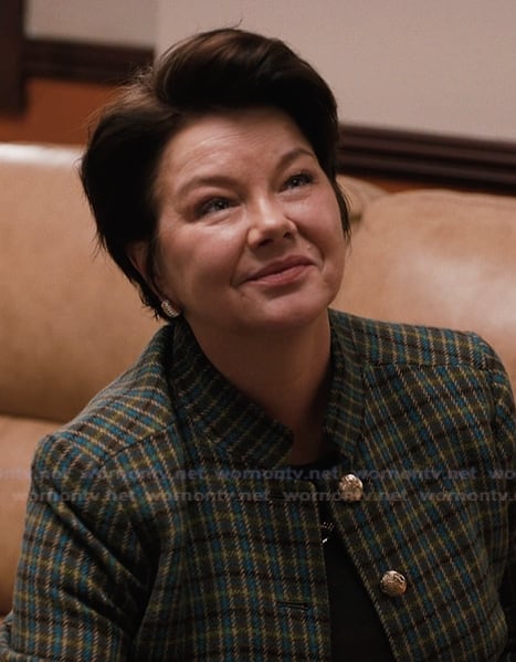 Senator Conner's green check print jacket on Marshals