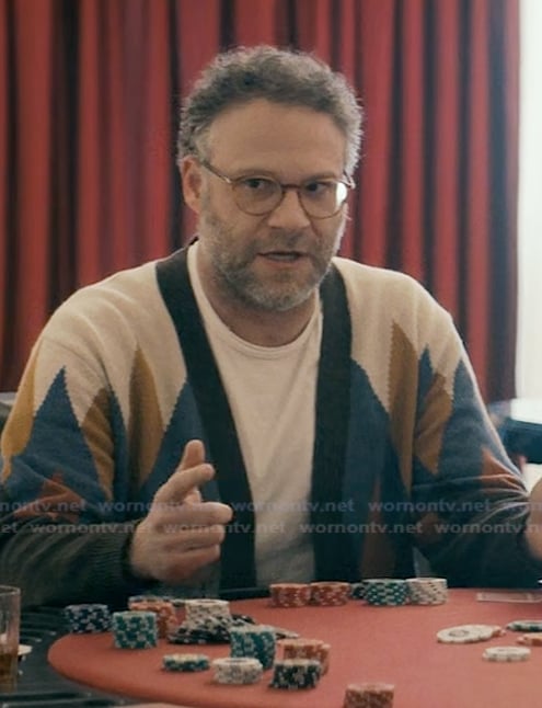 Seth's argyle cardigan on The Boys
