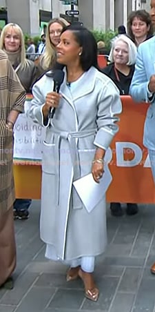 Sheinelle's contrast trim coat on Today