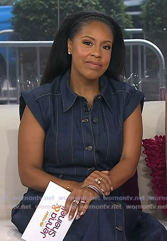 Sheinelle's denim midi dress on Today